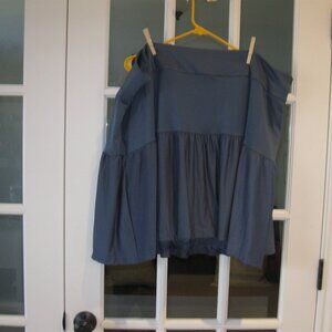 adidas Deep Navy Blue Smocked Tiered Casual Skirt